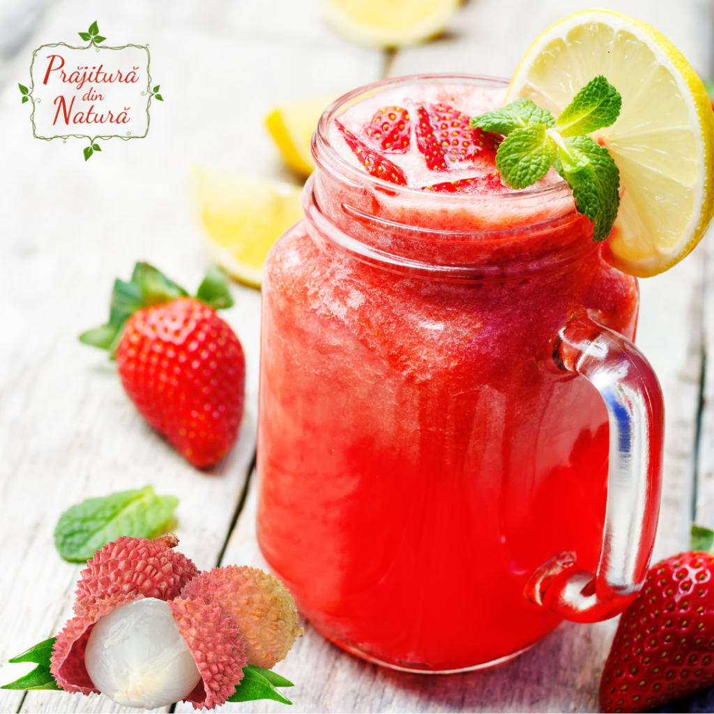 Limonadă căpșuni fără zahăr